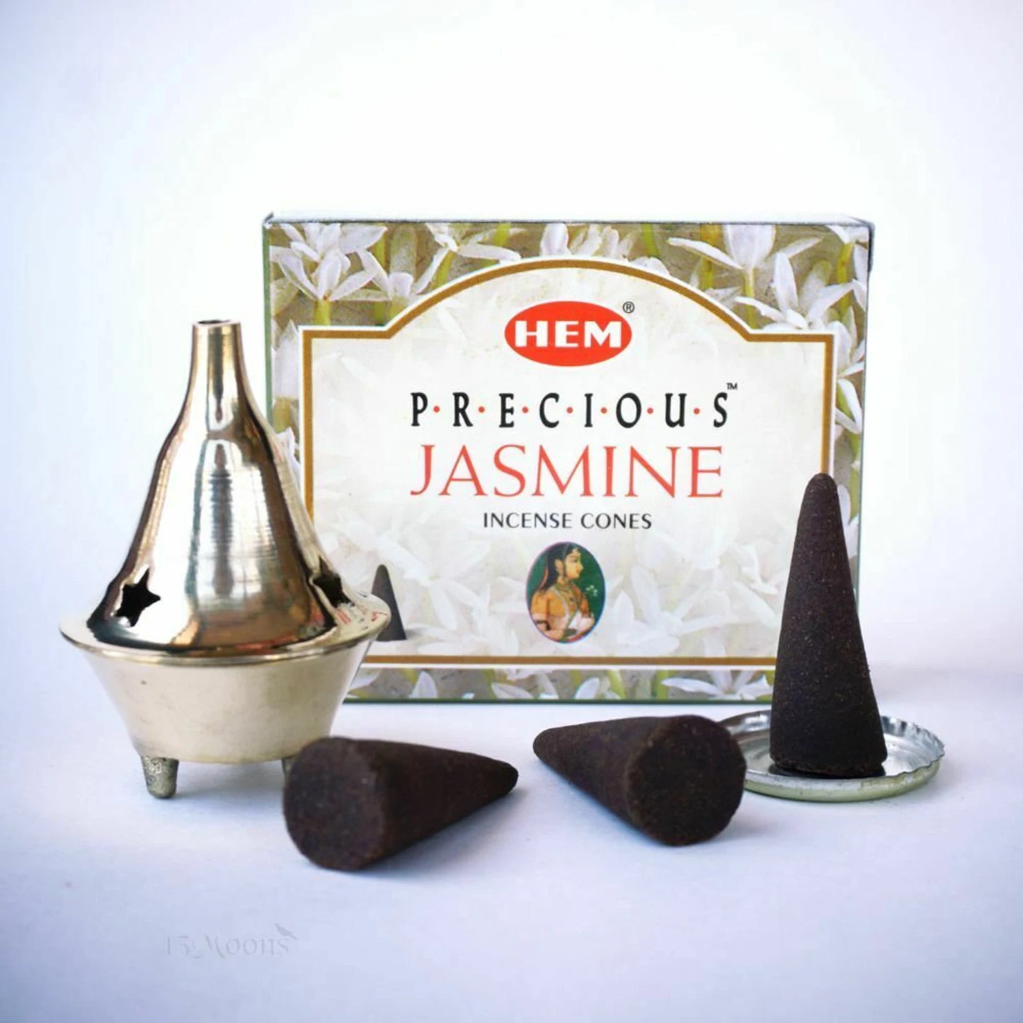 Precious Jasmine - Case of 12 Boxes, 10 Cones Each - HEM Incense From India