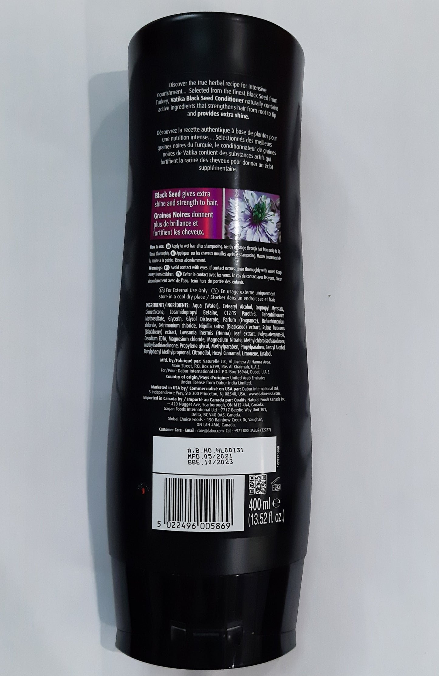 Vatika Naturals Black Seed Conditioner - 400 ml.