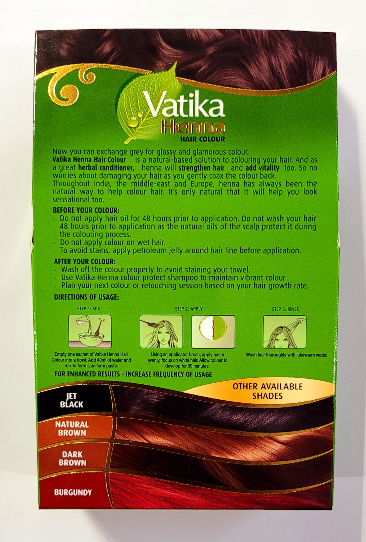 Vatika Henna Hair Color -Rich Black