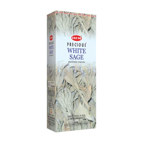 Hem White Sage Tubes Incense, 20g, Box of - 6 pack of 20g