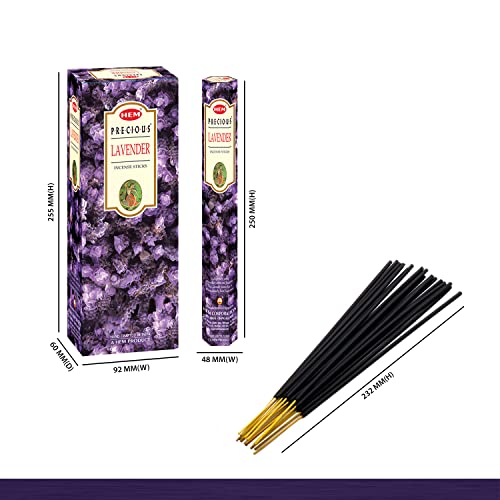 Hem Lavender Incense Sticks, -Pack of 6 x 20 g