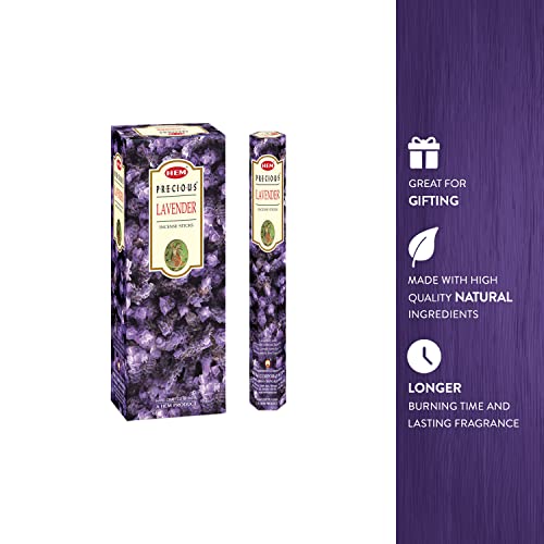 Hem Lavender Incense Sticks, -Pack of 6 x 20 g