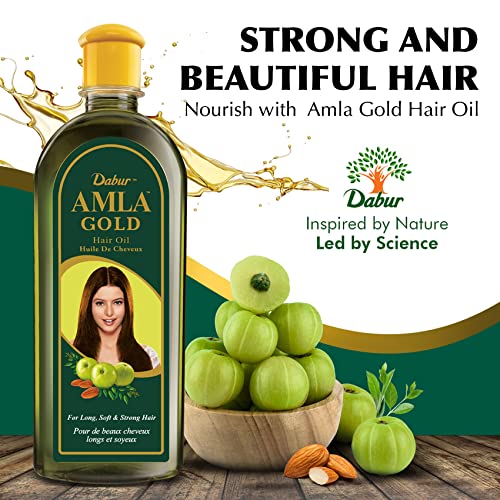 Dabur Amla Gold Hair Oil, 300 ml Bottle