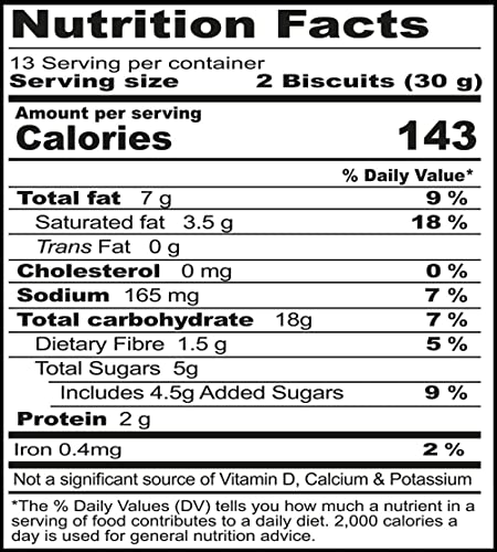BRITANNIA Digestive Sugar Free Tea Time Cookies 12.34 Oz (350g) - Whole Wheat Flavor - Breakfast Lunch Light & Crispy Toasted Cookies - Suitable for Vegetarians (Pack of 1)