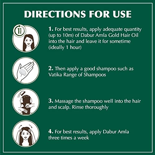 Dabur Amla Gold Hair Oil, 300 ml Bottle