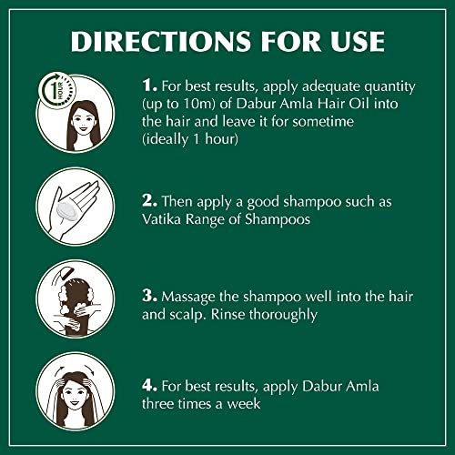 Dabur Amla Hair oil - Natural care for beautiful hair, 300 ml