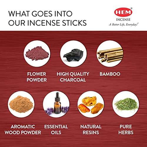 Hem Champa - 90 Masala Sticks (120 Grams) Box - HEM Incense-Pack of 6 x 20 g