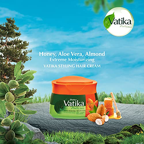 Dabur Vatika Naturals Extreme Moisturizing Hair Cream (210ml, Almond)