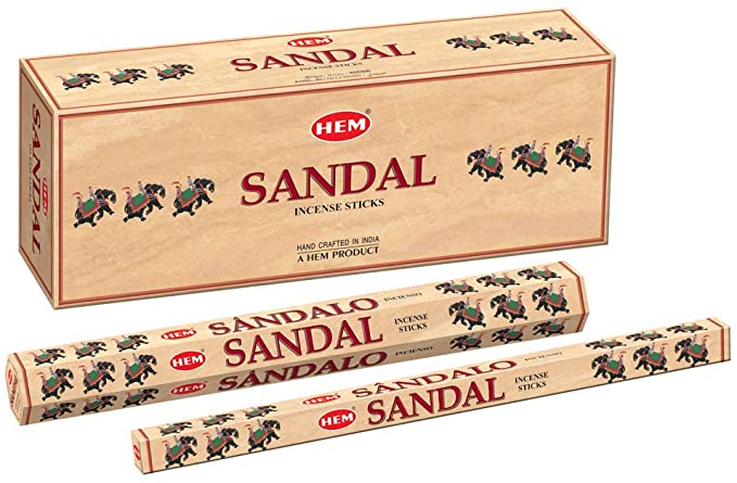 HEM Sandal Incense Sticks - Pack of 6 - 120 sticks