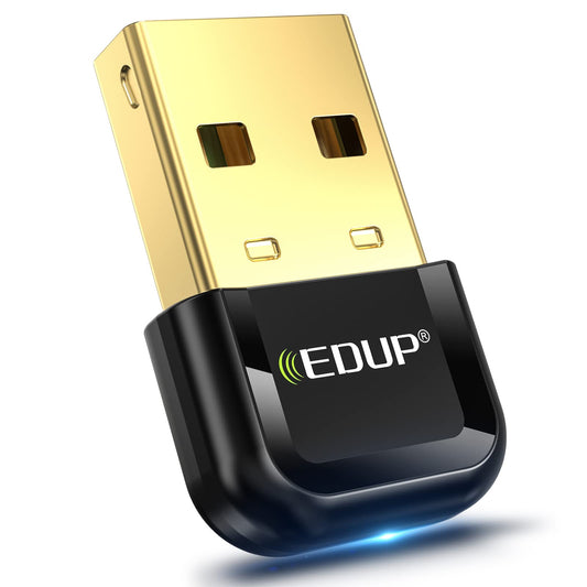 EDUP USB Bluetooth 5.3 Dongle - Supports Windows 11/10/8.1 with Plug and Play