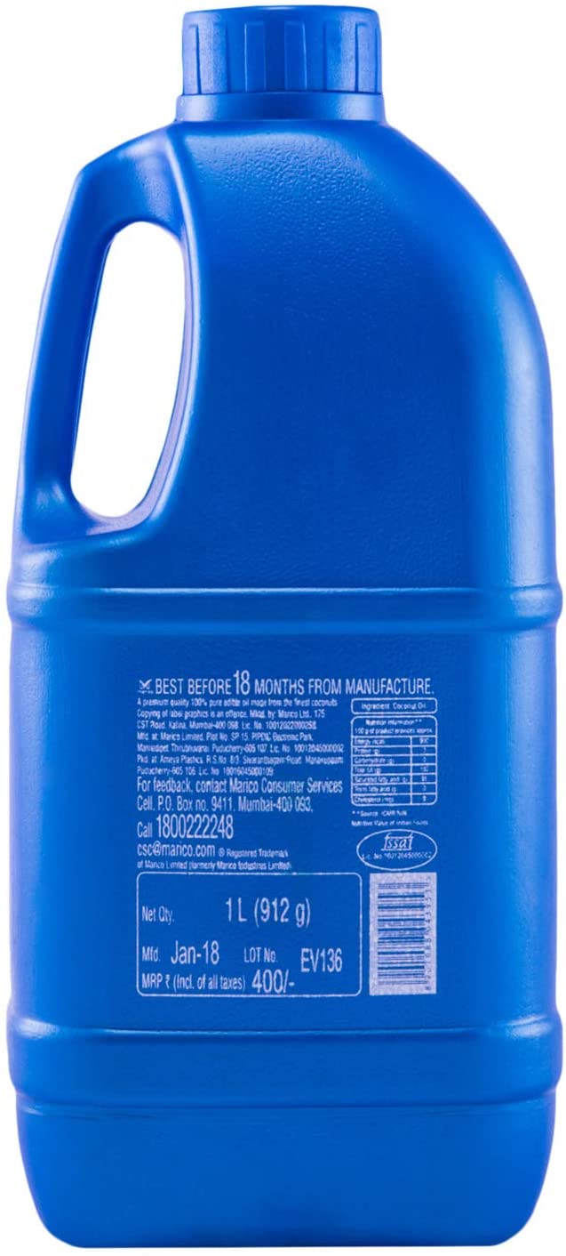 Parachute Coconut Oil, 33.8 Ounce Bottle