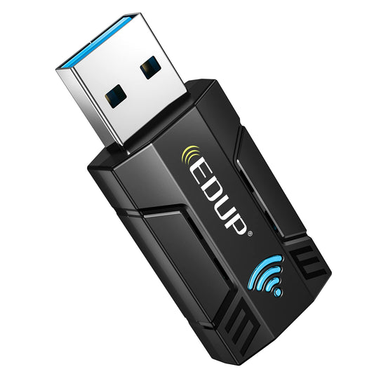 Mini USB WiFi Adapter 1300Mbps EDUP USB 3.0 WiFi Dongle 802.11 ac Wireless Network Adapter with 2.4GHz/ 400Mbps 5.8GHz/ 867Mbps with Built-in Antenna