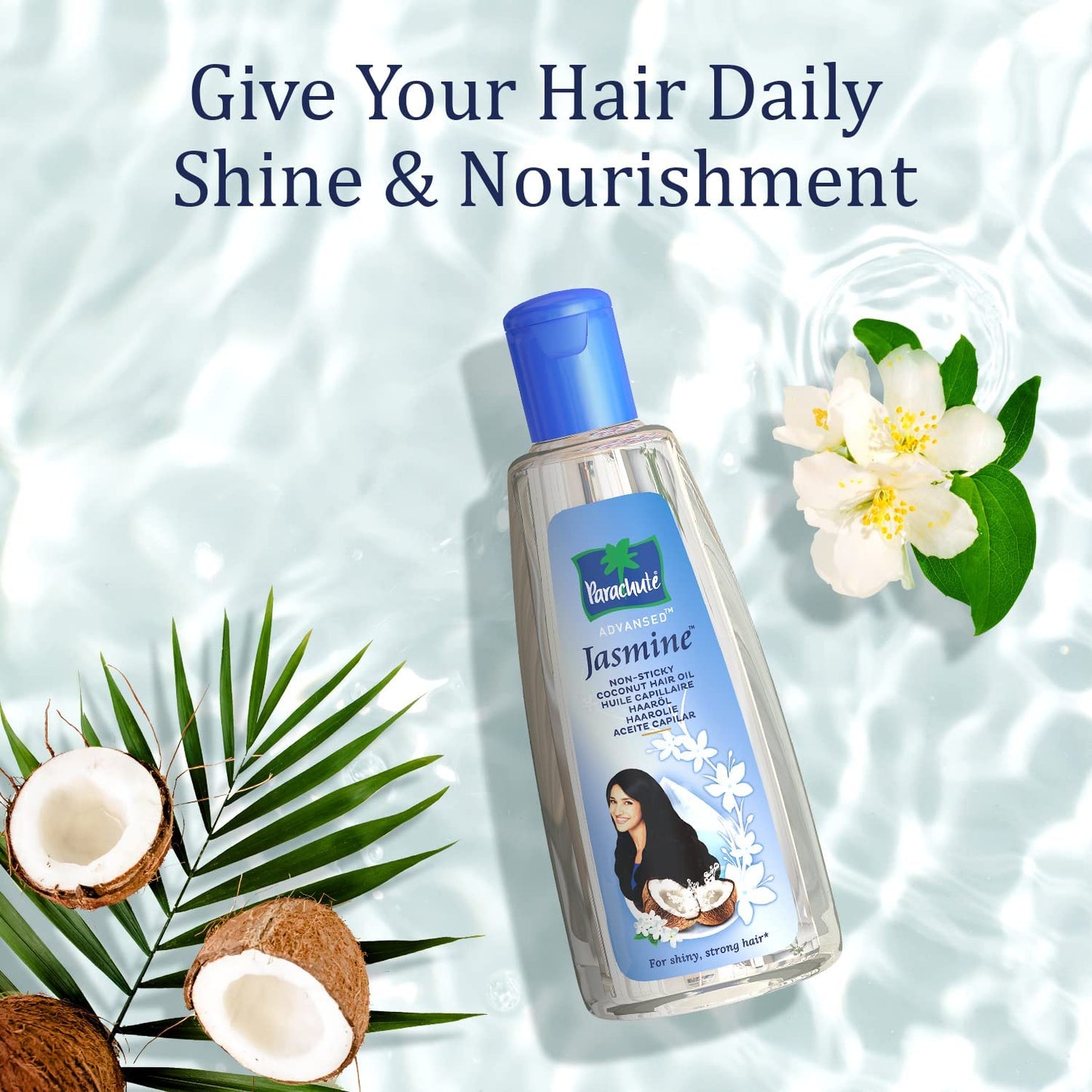 Parachute Jasmine Perfumed Non-Sticky Coconut Hair Oil, 300ml, 10.14-Fluid Ounce