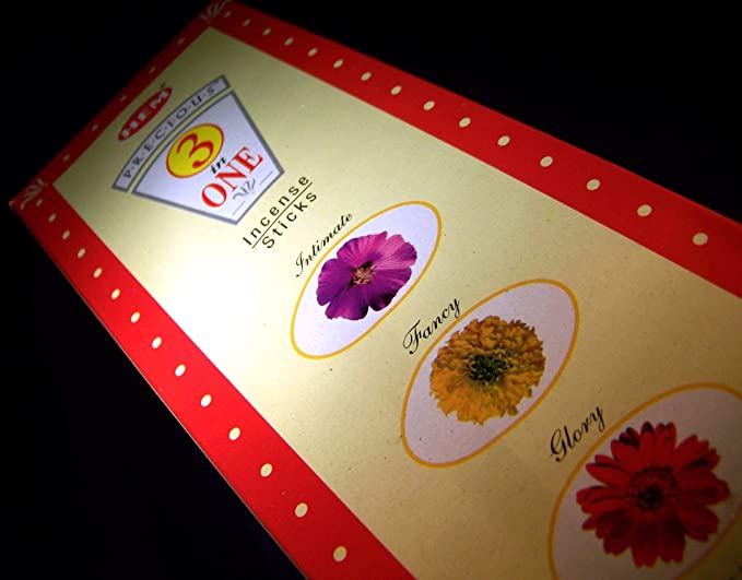 Hem Precious 3 in 1 Incense Sticks 6 Hexagon Packs of 20 = 120 Sticks