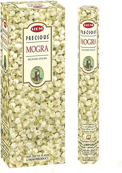 Precious Mogra - Box of Six - 20 Stick Tubes- HEM Incense Deep