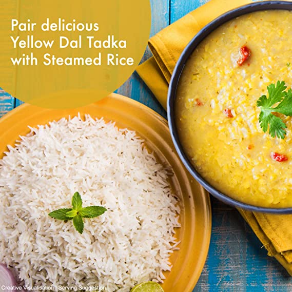 Kitchens of India Yellow Dal Tadka, Split Lentil Curry- Pack of 6 X 285 g.