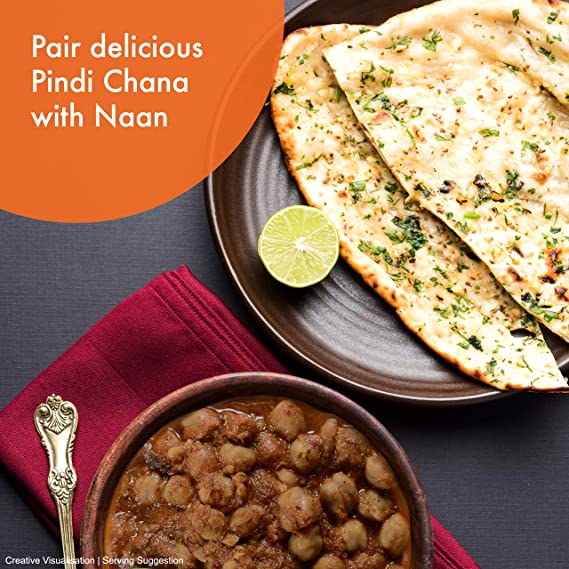 Kitchens Of India Ready To Eat Pindi Chana, Chick Pea Curry - Pack of 6 X 285 g.