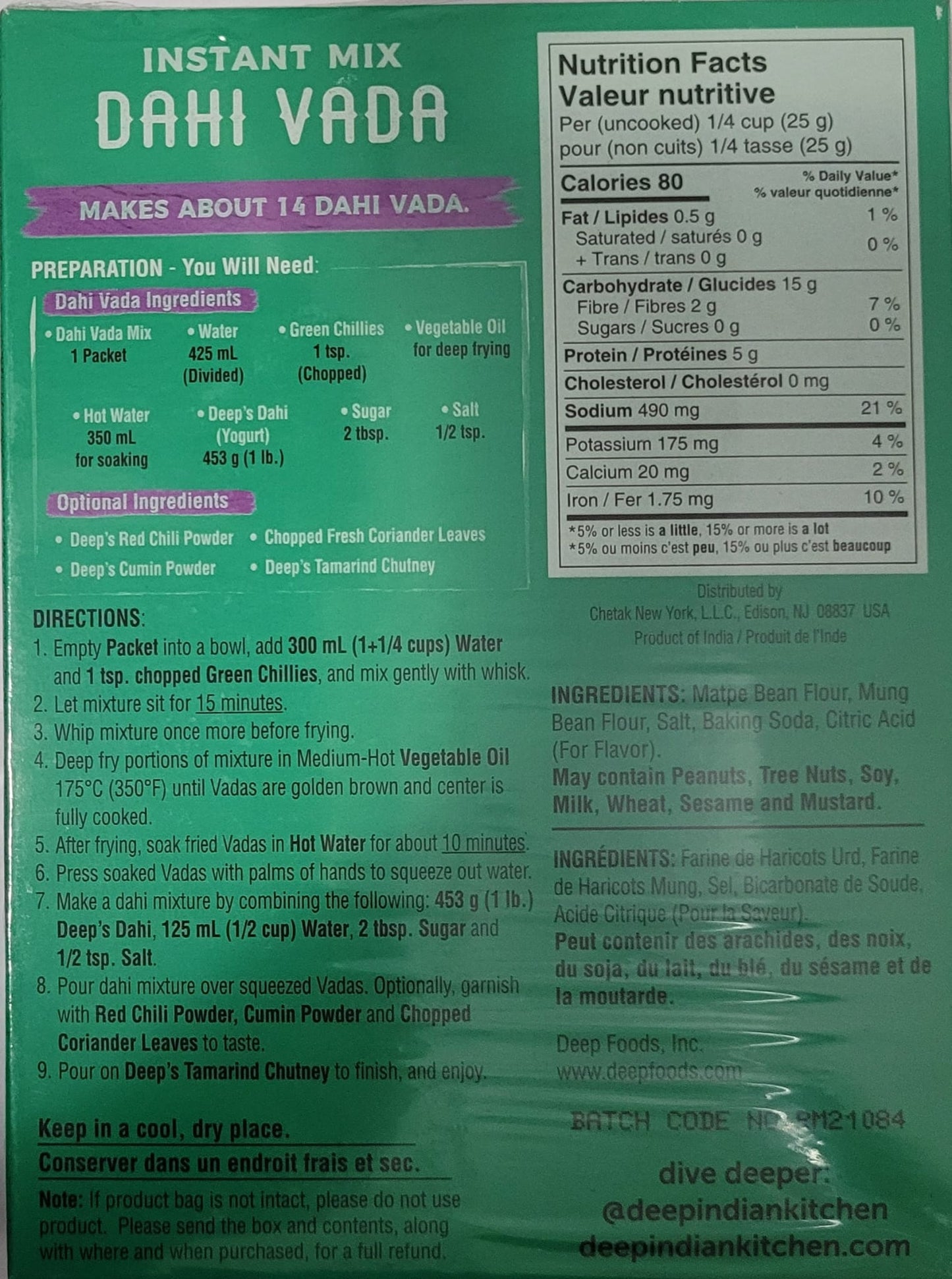 Deep Dahi Vada Mix