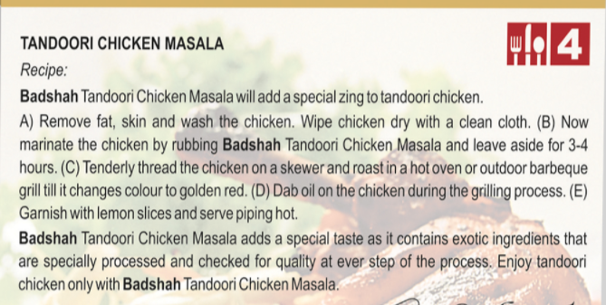 Badshah Tandoori Chicken Masala
