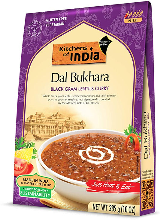 Kitchens Of India Ready To Eat Dal Bukhara, Black Gram Lentil Curry- Pack 6 X 285 g