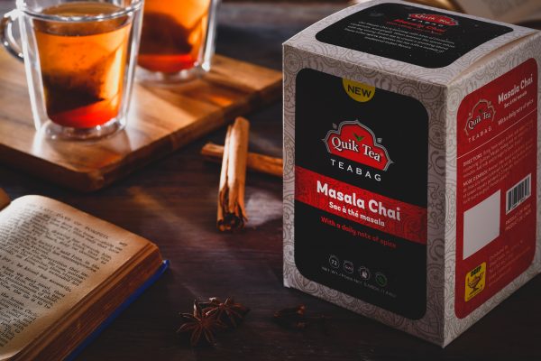 Quik Tea Masala Chai Tea Bags- Pack of 72 bags