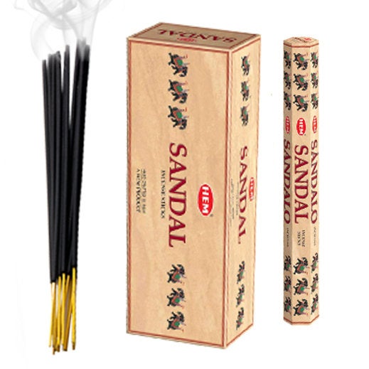 HEM Sandal Incense Sticks - Pack of 6 - 120 sticks
