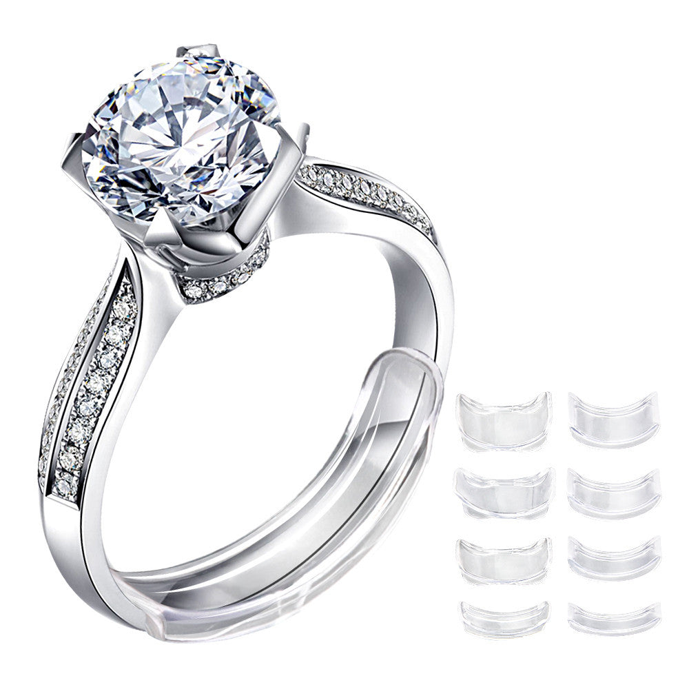 Ring Size Adjuster for Loose Rings Ring Adjuster Fit Any Rings, Assorted Sizes of Ring Sizer (8PCS)