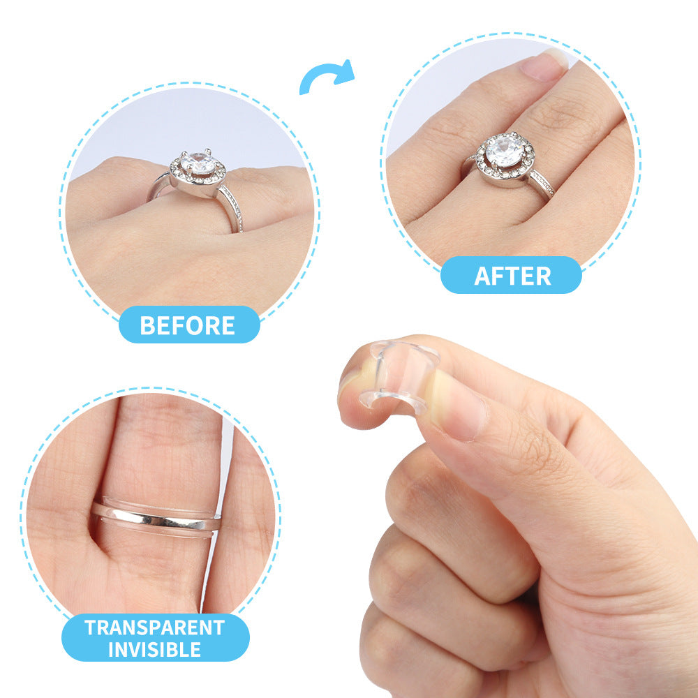 Ring Size Adjuster for Loose Rings Ring Adjuster Fit Any Rings, Assorted Sizes of Ring Sizer (8PCS)