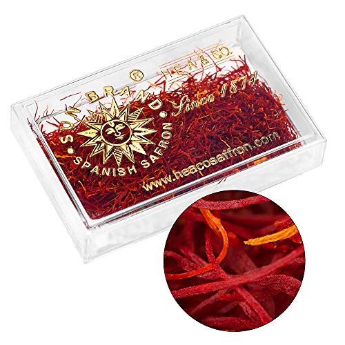 Saffron Threads 2 Gram Package by Sun Brand - Grade A+, Spanish Origin, from HEA&Co