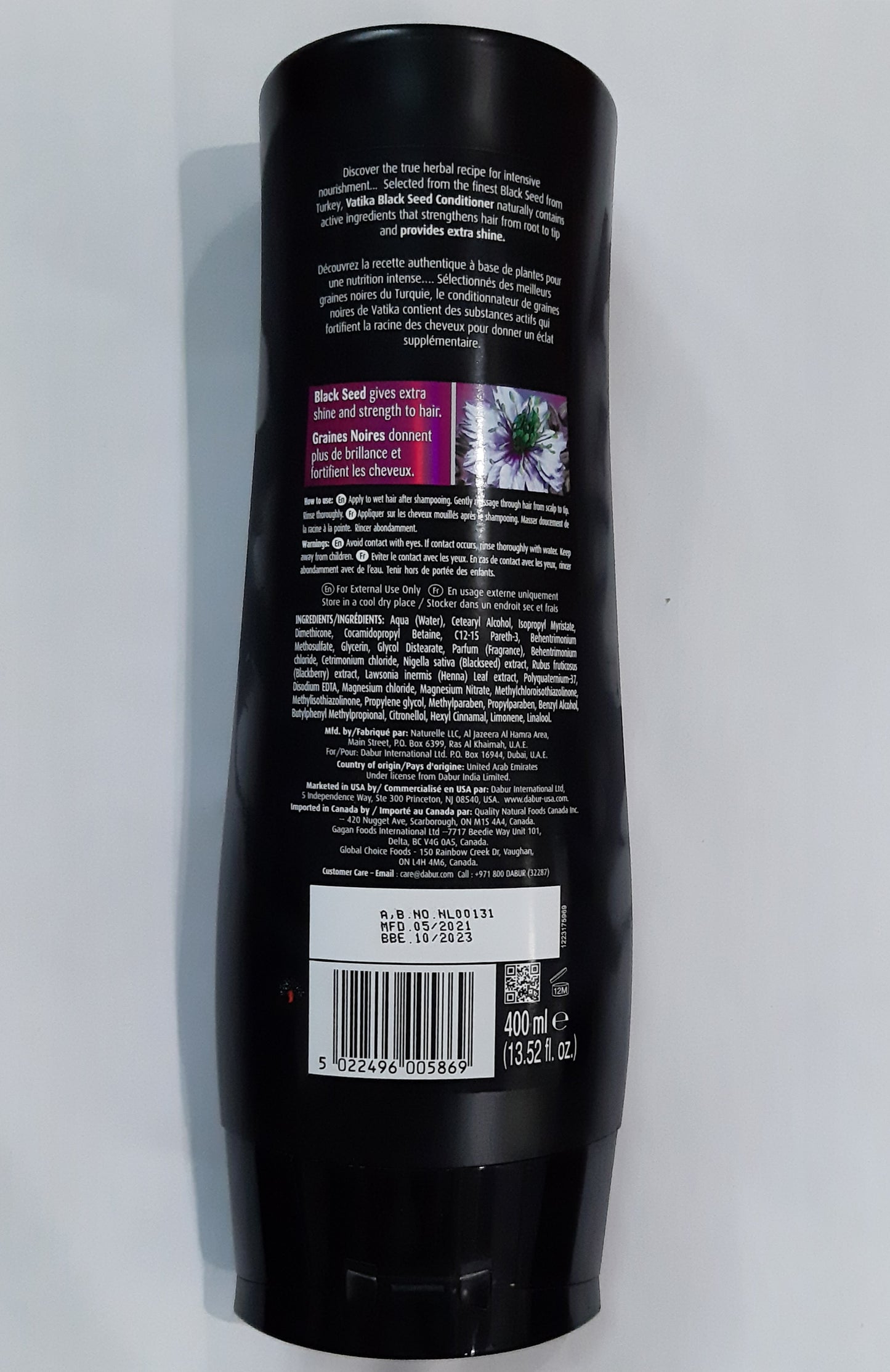 Vatika Naturals Black Seed  Conditioner - 400 ml.
