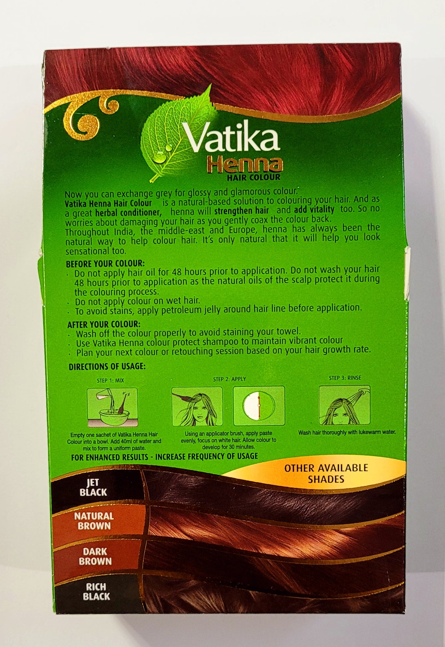 Vatika Henna Hair Color -Burgundy