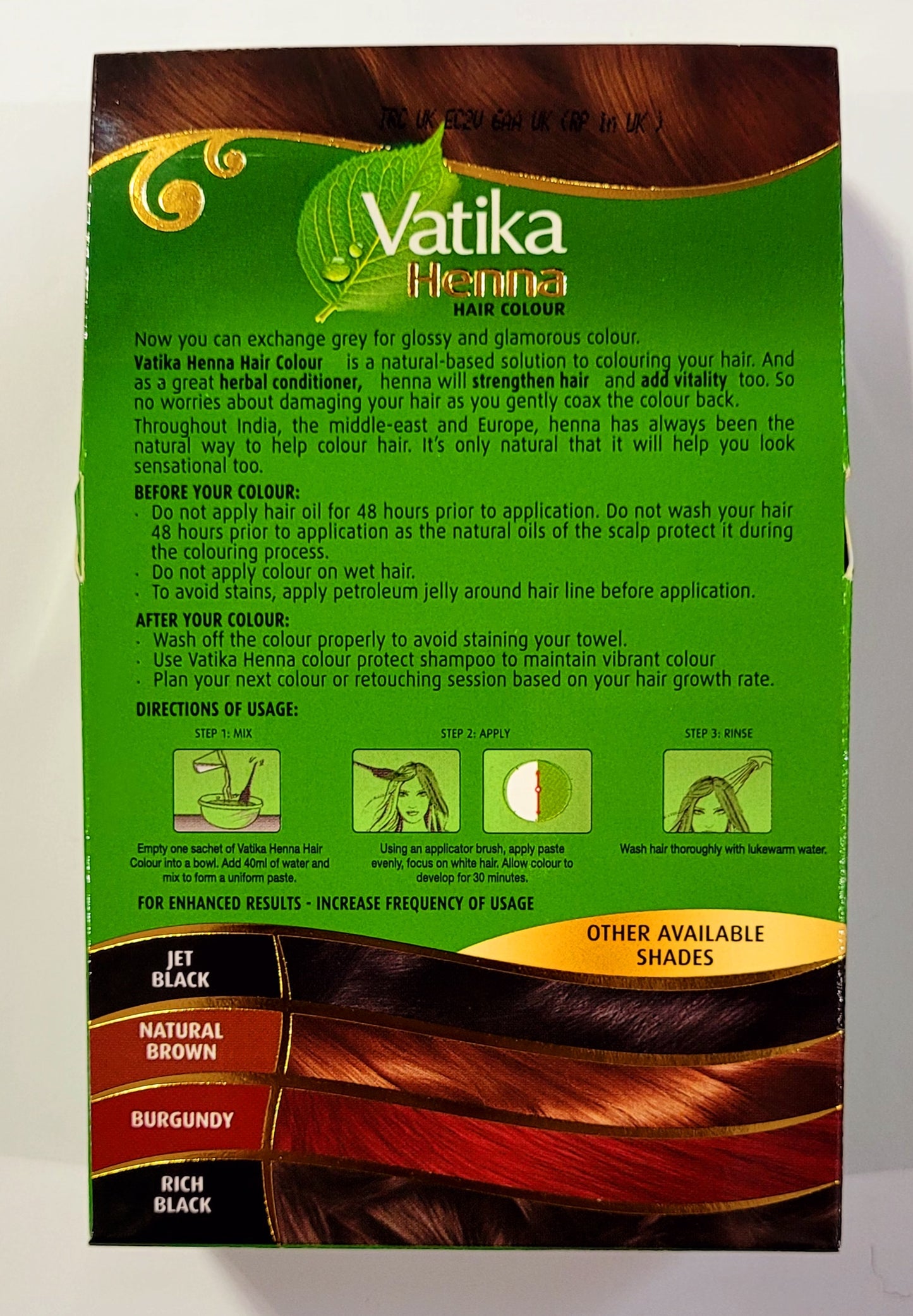 Vatika Henna Hair Color -Dark Brown
