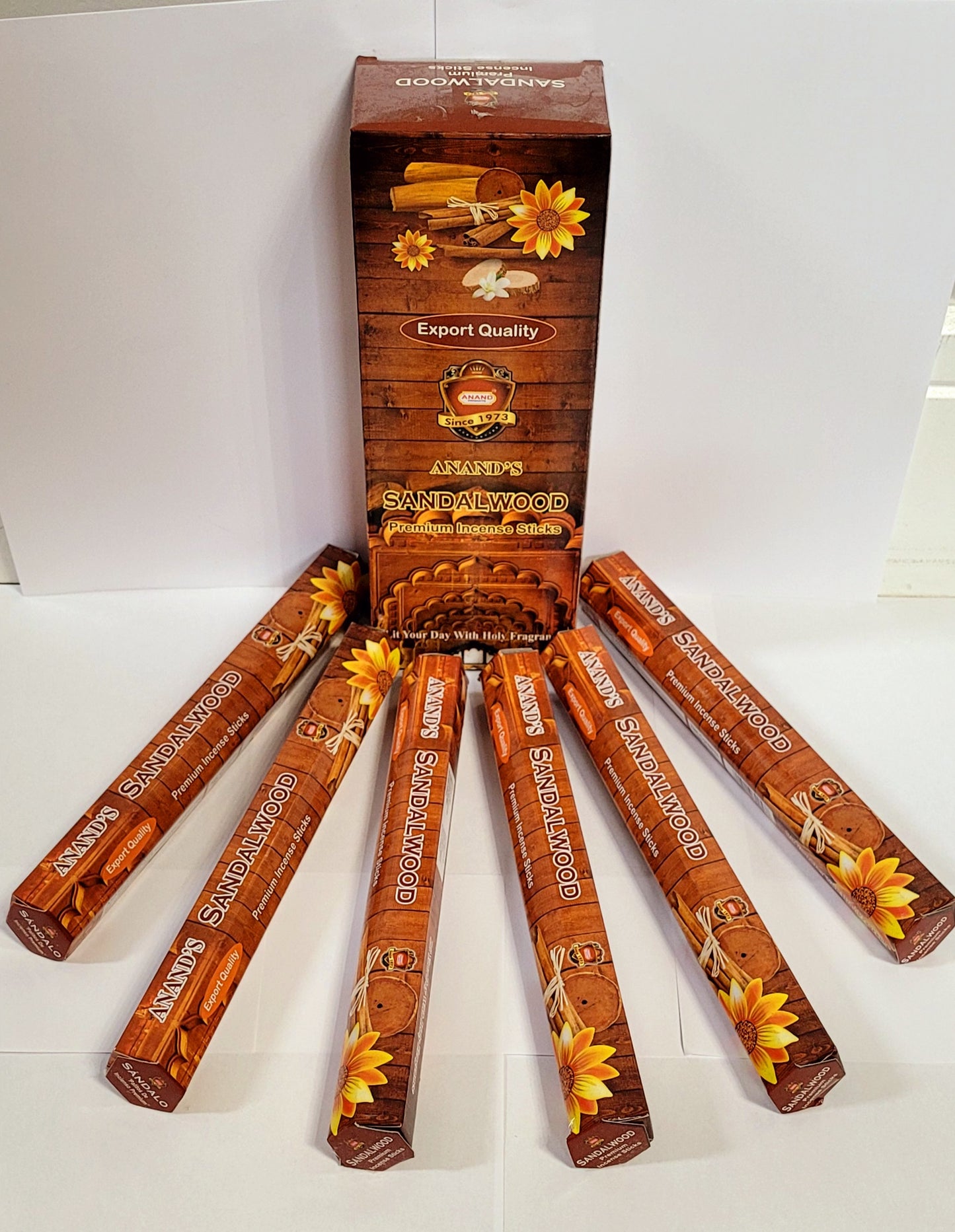 Anand Incense Stics- Sandalwood - Pack of 6 Hex