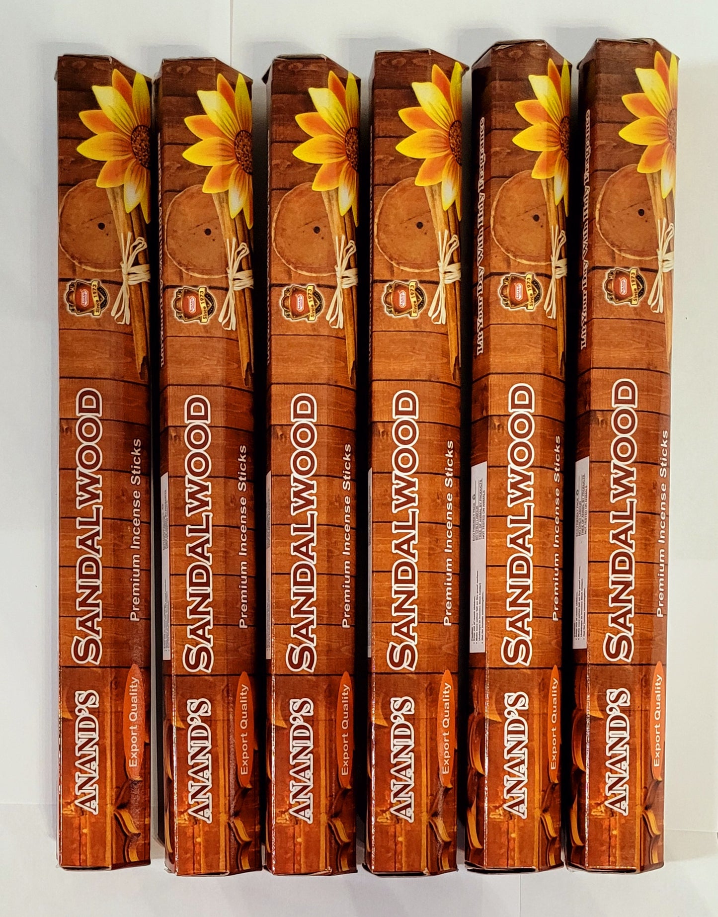 Anand Incense Stics- Sandalwood - Pack of 6 Hex