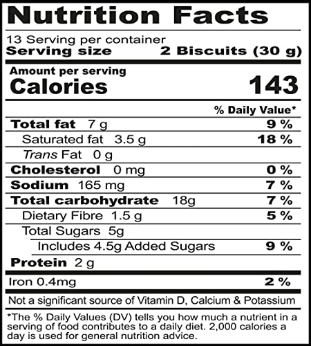 Britannia Digestive Sugar Free Biscuits 12.34oz (350g) - Whole Wheat Flavor Cookies - Breakfast & Tea Time Healthy Snacks - Suitable for Vegetarians (Pack of 2)