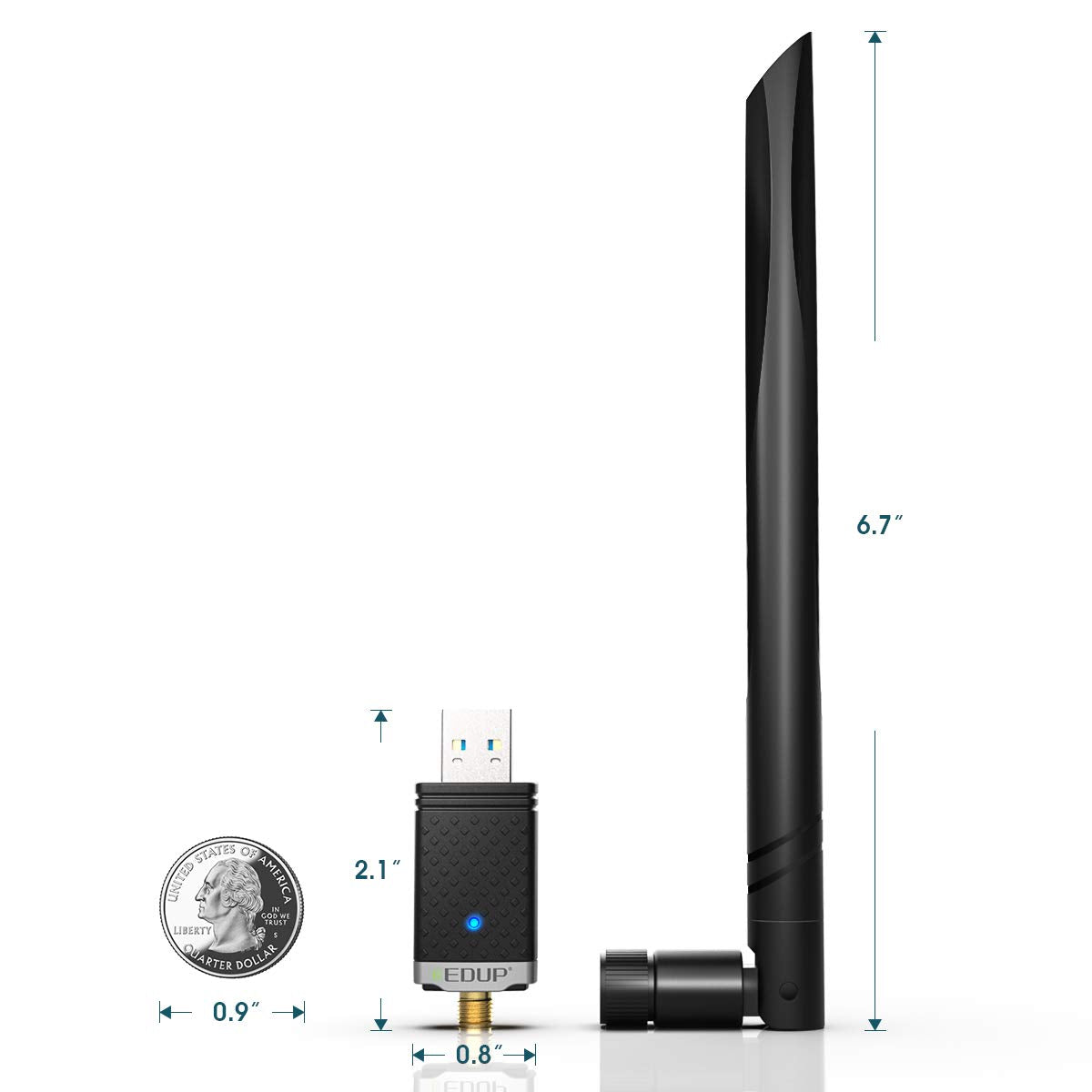 EDUP USB 150Mbps Wireless WiFi Adapter/Dongle for Windows and Mac - Plug it and Forget it