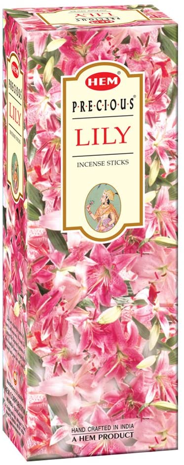 Hem Precious Lily - Box of Six - 20 Stick Tubes - HEM Incense